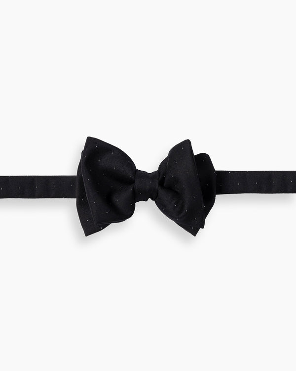 Black Micro Polka Handmade Bow Tie
