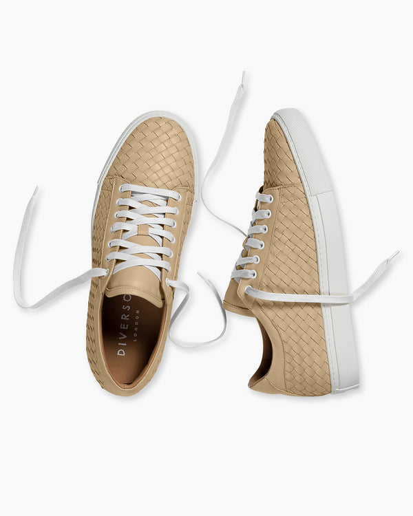 Caramel Hand Woven Sneakers