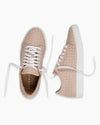 Nude Pink Hand Woven Sneakers