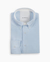 Pale Blue Crushed Seersucker Button Down Shirt