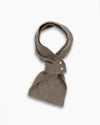 Taupe Merino Wool Mini Scarf