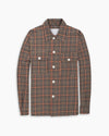 Tan Glencheck Seersucker Overshirt