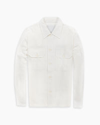 White Seersucker Overshirt