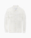 White Seersucker Overshirt