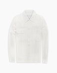 White Seersucker Overshirt