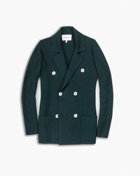 Bottle Green Knitted Merino Blazer