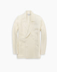 Ivory Knitted Merino Blazer