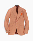 Peach Ultra Peak Hopsack Wool Blazer