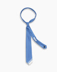 Sky Blue Contrast Patchwork Handmade Tie