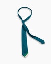 Petrol Green Contrast Patchwork Handmade Tie