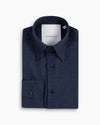 Navy Cotton-Cashmere Nascosto Shirt
