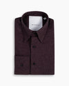 Burgundy Cotton-Cashmere Nascosto Shirt