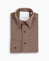 Warm Tan Cotton-Cashmere Nascosto Shirt