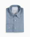 Sky Blue Cotton-Cashmere Nascosto Shirt