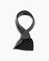 Dark Grey Cross Lambswool Mini Scarf