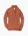 Cinnamon Floral Motif Wool Knit