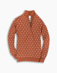 Cinnamon Floral Motif Wool Knit