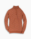 Cinnamon Floral Motif Wool Knit