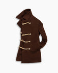Chestnut Wool Toggle Peacoat