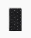 Dark Grey Cross Lambswool Mini Scarf