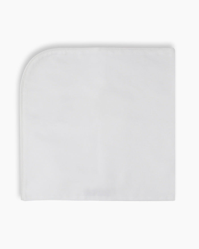 White Cotton Pocket Square