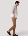 Tobacco Cotton Casual Chino