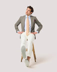 Peach Jacquard Knitted Silk Tie