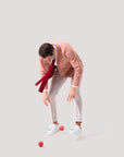 Dusty Pink Knitted Merino Blazer