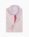 Pale Pink Cotton-Linen Twin Trim Shirt