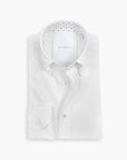 White Crushed Seersucker Button Down Shirt