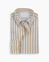 Sand Stripe Seersucker Button Down Shirt