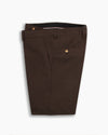 Chocolate Seersucker Wool Pant