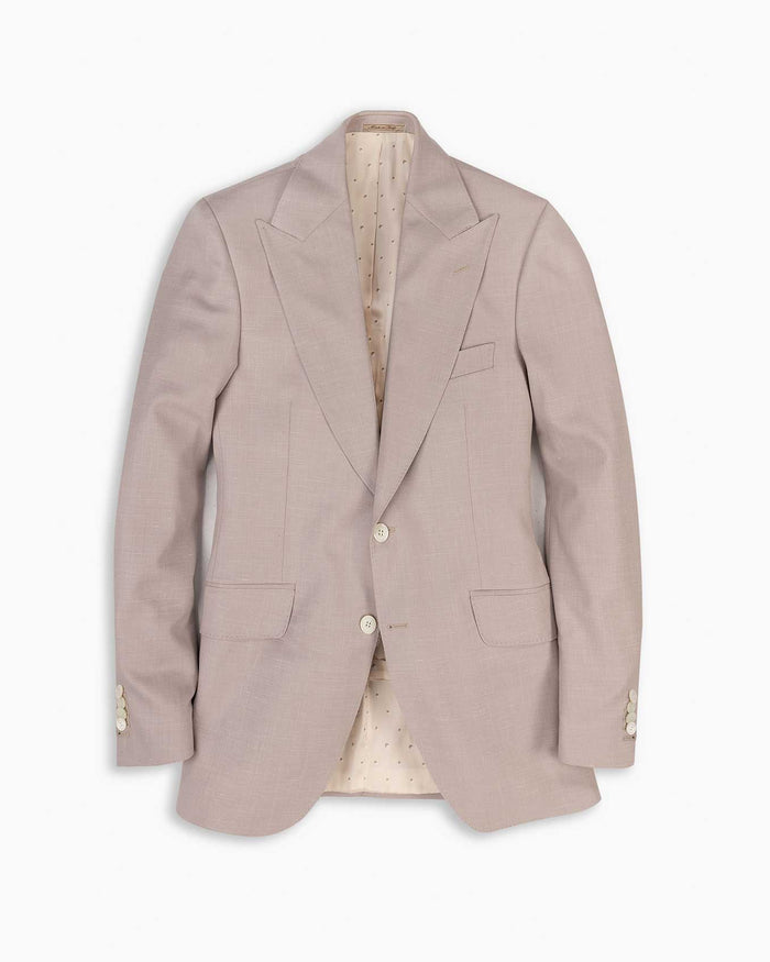 Eggshell Wool, Silk & Linen Blazer