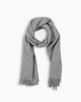 Grey Virgin Wool Scarf