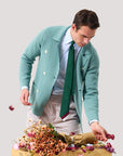 Sage Knitted Merino Blazer