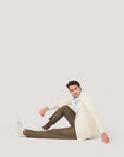 Ivory Knitted Merino Blazer