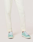 Mint Green Hand Woven Sneakers