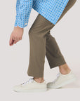 Off White & White Hand Woven Sneakers