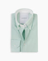 Mint Crushed Seersucker Button Down Shirt