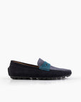 Navy & Slate Contrast Suede Loafer