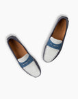 Steel & Pearl Contrast Suede Loafer