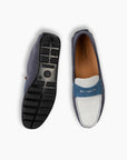 Steel & Pearl Contrast Suede Loafer