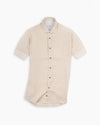 Sand Linen Short Sleeve Shirt