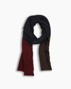 Navy 3D Knitted Wool Scarf