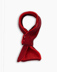 Burgundy 'By Alyki' Wool & Cashmere Mini Scarf