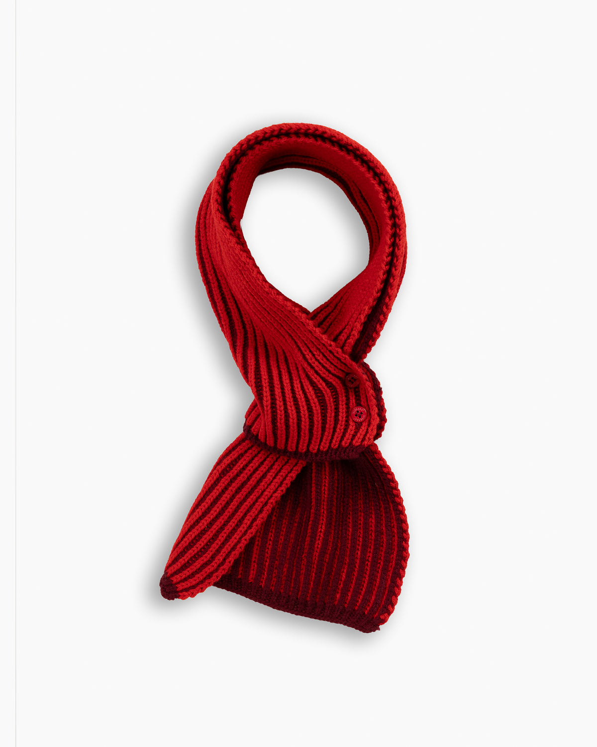 Burgundy 'By Alyki' Wool &amp; Cashmere Mini Scarf