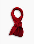 Burgundy 'By Alyki' Wool & Cashmere Mini Scarf