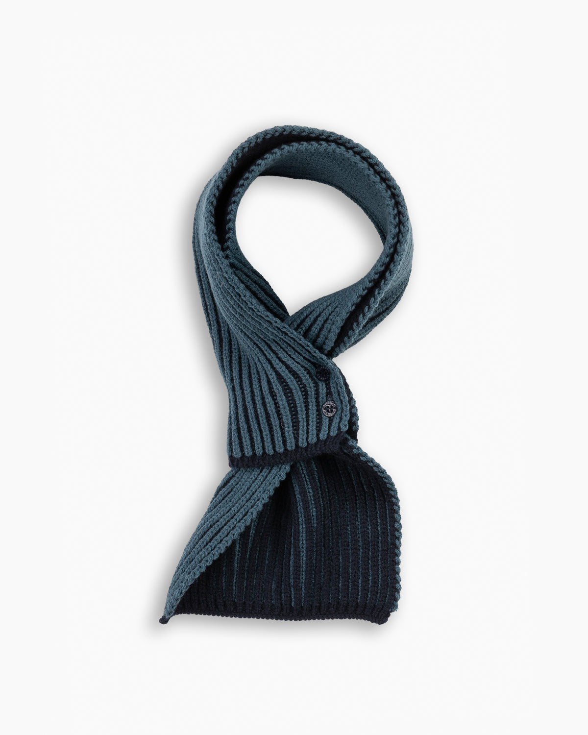 Navy 'By Alyki' Wool &amp; Cashmere Mini Scarf