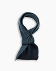 Navy 'By Alyki' Wool & Cashmere Mini Scarf