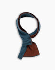 Teal & Rust Cashmere Mini Scarf